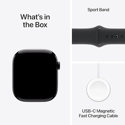 Apple Watch Series 10  Black Sport Band with Natural Milanese Loop with Sport Loop