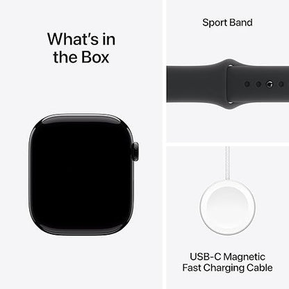 Apple Watch Series 10  Black Sport Band with Natural Milanese Loop with Sport Loop
